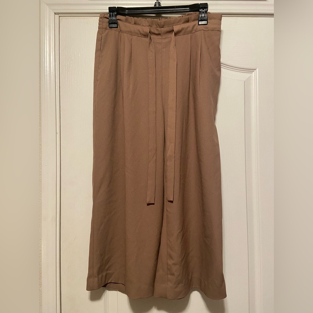 DR2 brown cropped pull on pants